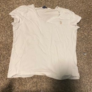 white polo shirt